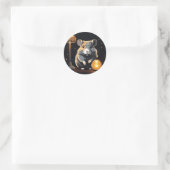 Sticker Rond Ambiance cosy Hamster (Sac)