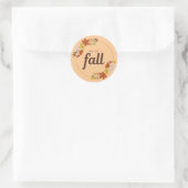 Sticker Rond Ambiente d'automne (Sac)