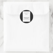 Sticker Rond Ambition implacable - OEuvre murale sans peur pour (Sac)