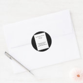 Sticker Rond Ambition implacable - OEuvre murale sans peur pour (Enveloppe)