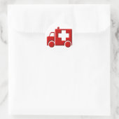 Sticker Rond Ambulance / TEM (Sac)