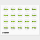 Sticker Rond Amelia (Feuille)