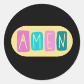 STICKER ROND AMEN (Devant)