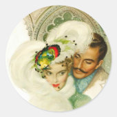 Sticker Rond Amer Romance (Devant)