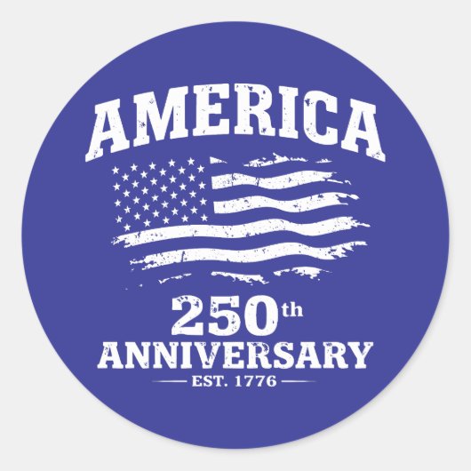 Sticker Rond America 250th Anniversary (Devant)