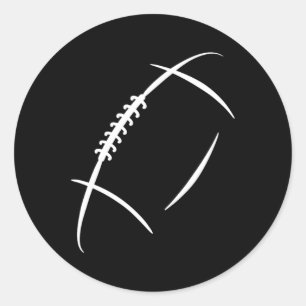 Sticker Rond Américain Football Joueur Et Fan Gear Co Uni Adult