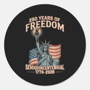 Sticker Rond American 250th Anniversary Celebration 250 Years U