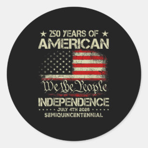 Sticker Rond American 250th Anniversary Celebration 250 Years U