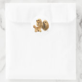 Sticker Rond American Cocker Spaniel (Sac)