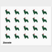 Sticker Rond American Cocker Spaniel (Feuille)