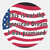 Sticker Rond American Dream (Devant)
