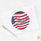 Sticker Rond American Dream (Enveloppe)