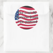 Sticker Rond American Dream (Sac)