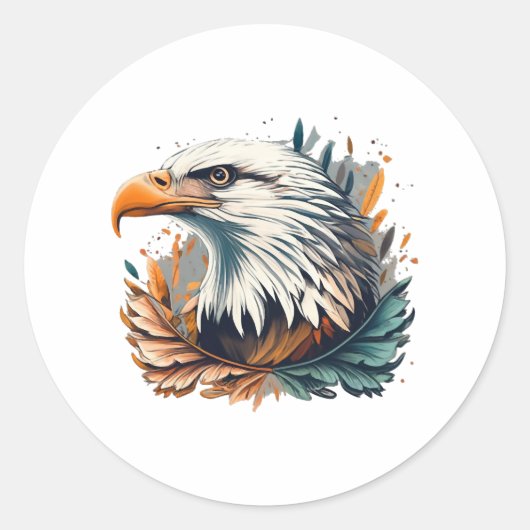 Sticker Rond American Eagle Graphic (Devant)