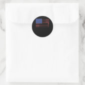 Sticker Rond American Flag Golf USA Patriotic Golf (Sac)