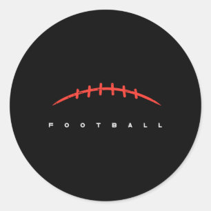Sticker Rond American Football Lines Cool Sports Joueur Hommes 