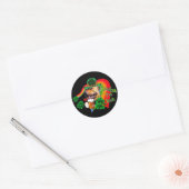 Sticker Rond American Pit Bull Terrier (Enveloppe)