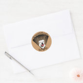 Sticker Rond American Pit Bull Terrier Cadeaux (Enveloppe)