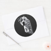 Sticker Rond American Staffordshire Terrier - Amstaff (Enveloppe)