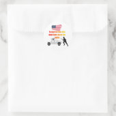 Sticker Rond American veterans (Sac)
