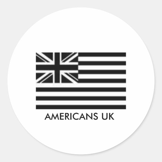 STICKER ROND AMERICANS UK DECAL (Devant)