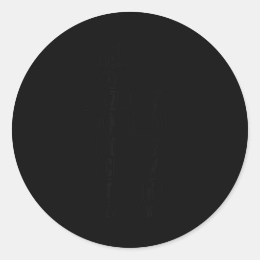 Sticker Rond Americans We'll Cross A River Funny Christmas Sayi (Devant)