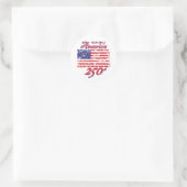 Sticker Rond Amérique 250 (Sac)