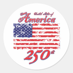 Sticker Rond Amérique 250