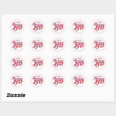 Sticker Rond Amérique 250 (Feuille)