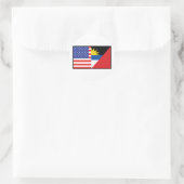 Sticker Rond Amérique Antiqua Barbuda (Sac)
