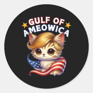 Sticker Rond Amérique du golfe d'Amérique Mexique Trump Kit de 