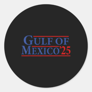 Sticker Rond Amérique Golfe Mexique - Golfe Des Etats-Unis Amér