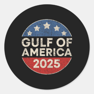 Sticker Rond Amérique Golfe Mexique - Golfe Des Etats-Unis Amér