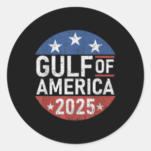 Sticker Rond Amérique Golfe Mexique - Golfe Des Etats-Unis Amér