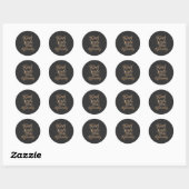 Sticker Rond Âmes Belles Brillent Différemment : Motivation Ros (Feuille)