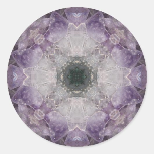 Sticker Rond Amethyst Hello Design! (Devant)