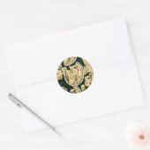 STICKER ROND AMEX NOIR (Enveloppe)