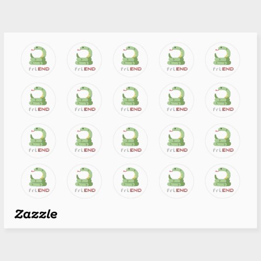 Sticker Rond ami (Feuille)