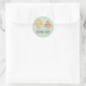 Sticker Rond Ami amusant chips (Sac)