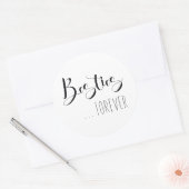 Sticker Rond Ami "Besties Forever" (Enveloppe)