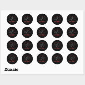 Sticker Rond Ami Cute Language Fierté Sourde Sensibilisation (Feuille)