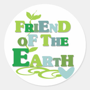 Sticker Rond Ami de la Terre