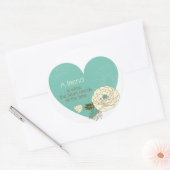 Sticker Rond ami est ce dont le coeur a besoin (Enveloppe)