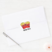 Sticker Rond Ami Fries Funny BFF Pun (Enveloppe)