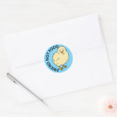 Sticker Rond Ami Pas Nourriture Vegan Poulet (Enveloppe)