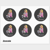 Sticker Rond ami proche (Feuille)