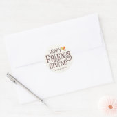 Sticker Rond Amical | Couleur de l'automne (Enveloppe)
