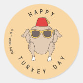 Sticker Rond AMIS™ | Bonne fête de la Turquie (Devant)