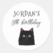 Sticker Rond Amis d'Halloween mignonne Garçon moderne Anniversa (Devant)