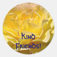 Amis Gentils ! timbres-poste Rose Jaune Personnali